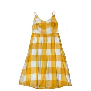 Yellow & White Gingham Sundress